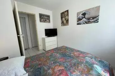 Turistlejligheder Appartement Climatisé Avec Terrasse à 100m De La Plage, Centre Saint Cyprien, Parking Et équipements