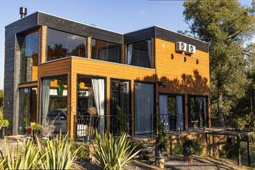 آپارتمان‌های توریست‌ها Cabana Horses La Contemporanea Próximo A Cidade E Vista Ponto Turístico Pedra Morro Do Campestre