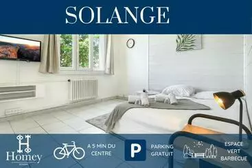 ツーリストアパートメント Homey Solange New / Parking Gratuit / Petit Prix / Espaces Verts Et Barbecue
