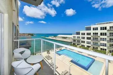 ツーリストアパートメント New 2bd 2bath Apt With Ocean View, Pool, Gym