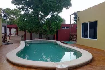 ペンション Habitacion Tizic En Casa Nicte Há