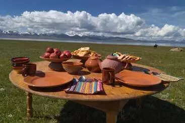 ペンション Son Kul Lake Yurt Camp Mirbek