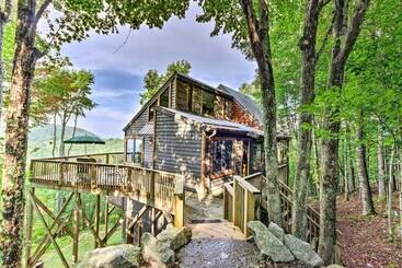 Hus på landet 3 Mi To Beech Mtn: Treetop Cabin W/ Deck & Views