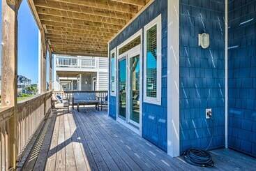 קוטג'' Surf City House ~ 400 Ft Walk To Beach W/ Decks!