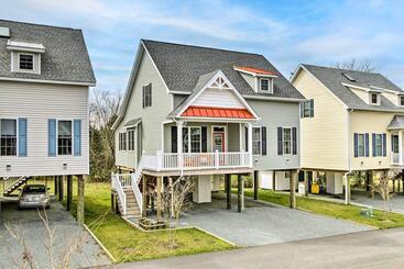 별장 Ocean View Home W/ Grill ~ 4 Mi To Bethany Beach!