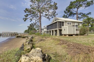 Waterfront Ochlockonee Bay Cottage W/ Views!