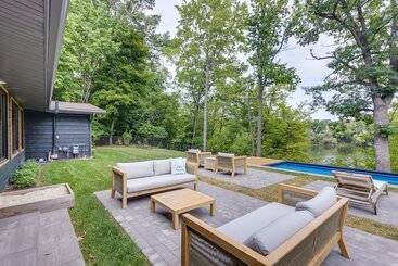 بيت ريفى Riverfront Appleton Home With Pool & Boat Dock!