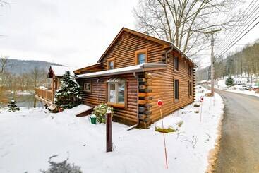 بيت ريفى Mtn View Catskills Cabin On Delaware River!