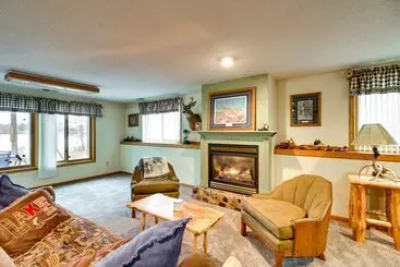 Mökkimajoitus Lakefront Minnesota Home W/ Deck, Dock & Fire Pit