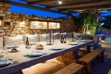 アパートホテル Blue Greens Villas In Krios, Paros Island