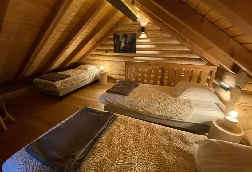 L Ours Noir Chalet En Rondins