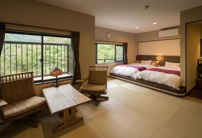 Ryokan Yufuin Dining Kitchen Zen