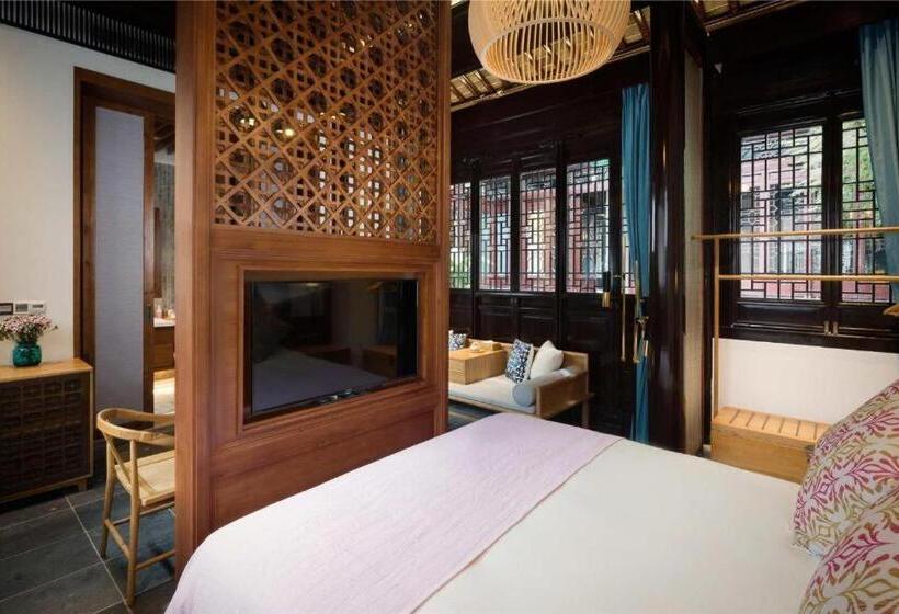 בית מלון כפרי Blossom House Suzhou Tanhuafu