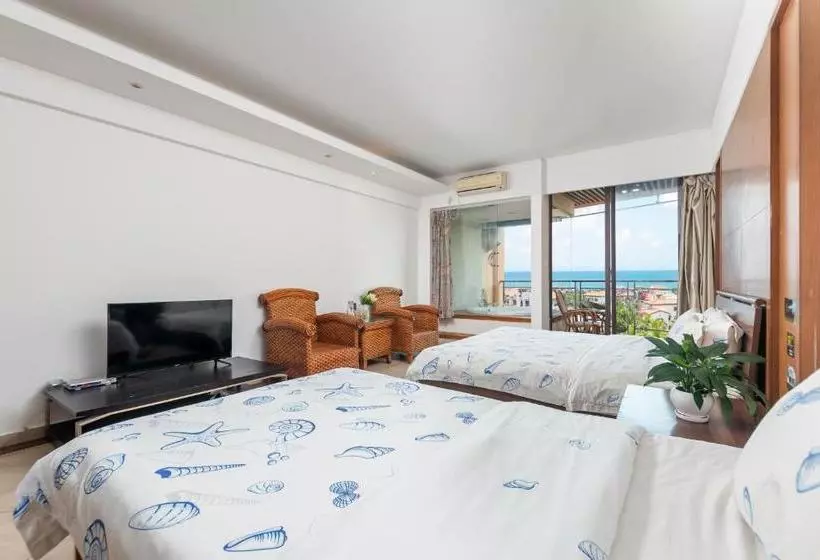 Hotelli Gold Boutique Holiday  Sanyabay（free Cooking &airport Transfer，100 Meters Away From The Beach）