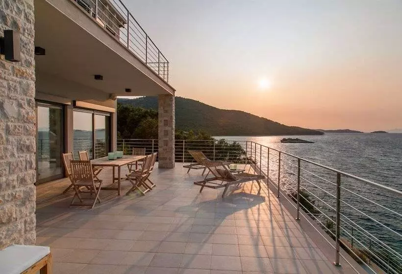 Beachfront Villa Poseidon With Heated Pool