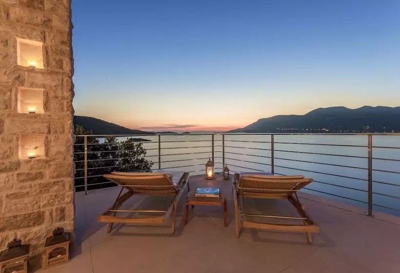 Beachfront Villa Poseidon With Heated Pool