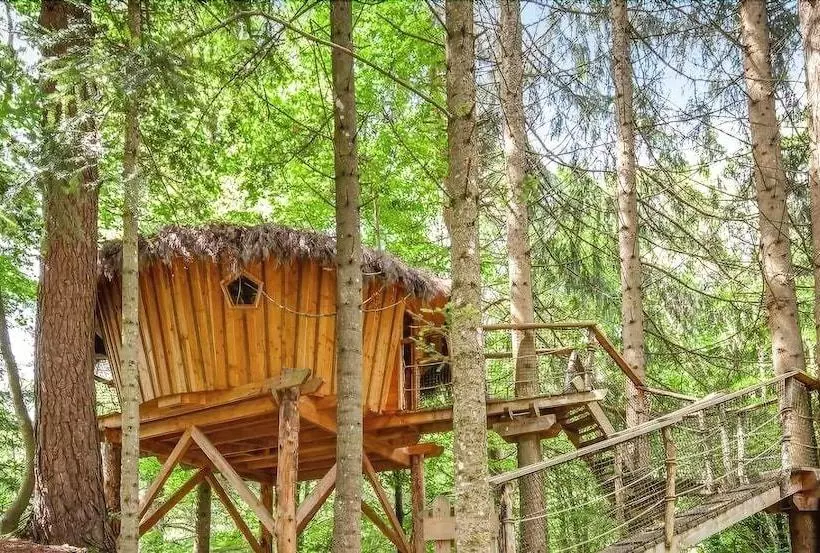 ベッドアンドブレックファースト Cabanes Et Yourtes De La Vallée De L Ance