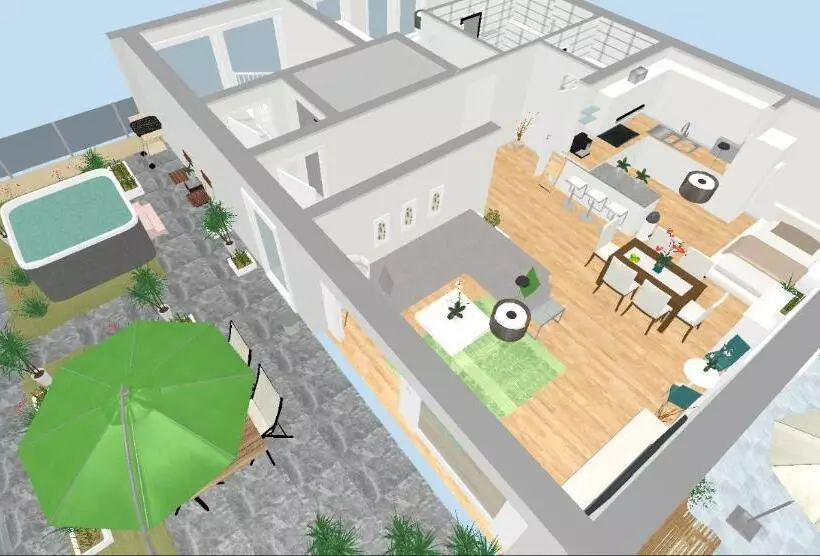 Panorama Penthouse Apartment Mit Klima Und Whirlpool Für Bis Zu 6 Personen