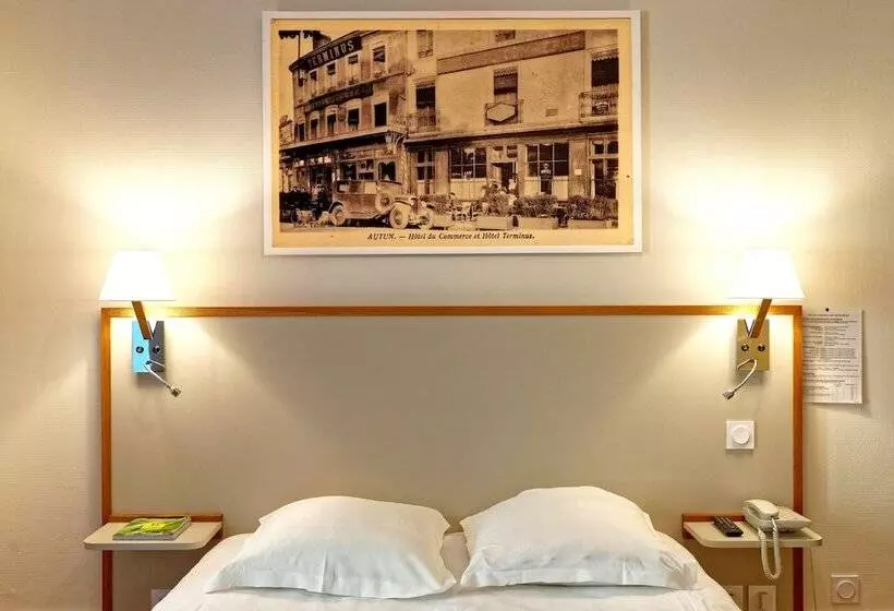 Отель Contact Hôtel Du Commerce Et Son Restaurant Côte à Côte