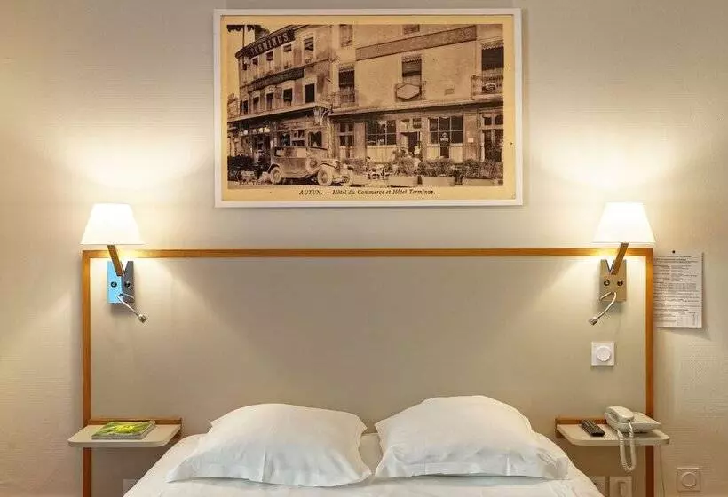 Отель Contact Hôtel Du Commerce Et Son Restaurant Côte à Côte