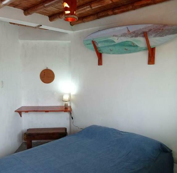 הוסטל Hostal Puerto Engabao El Surf Shelter