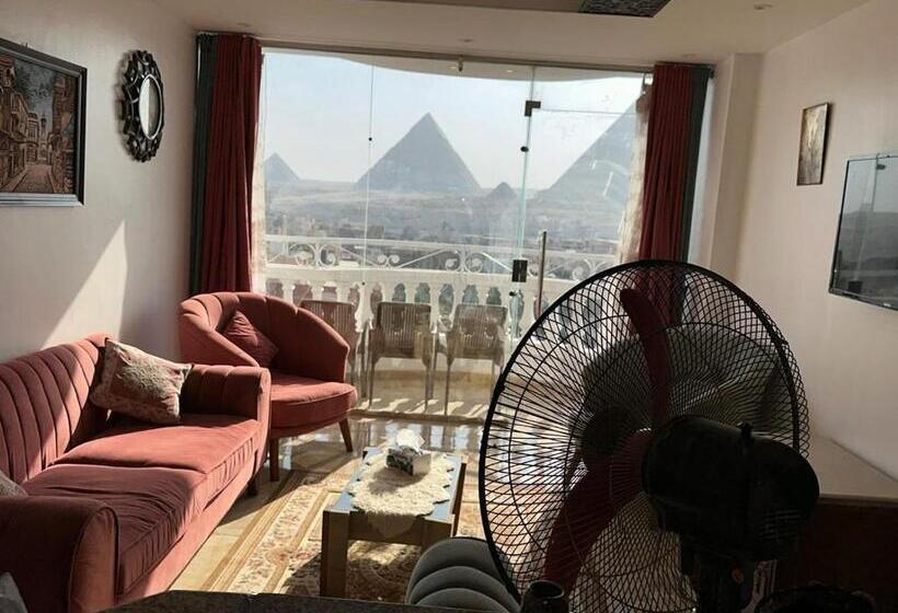 Full Pyramids View Apartment With Balcony For 8 P