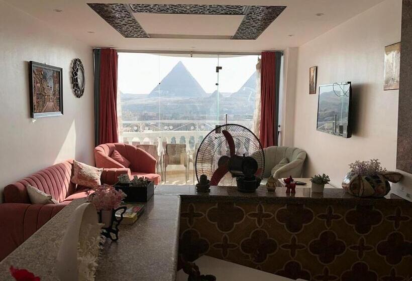 Full Pyramids View Apartment With Balcony For 8 P