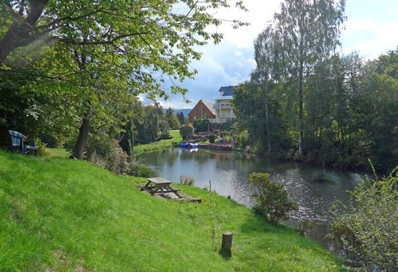 Captivating Apartment In Lichtenhain With Pond