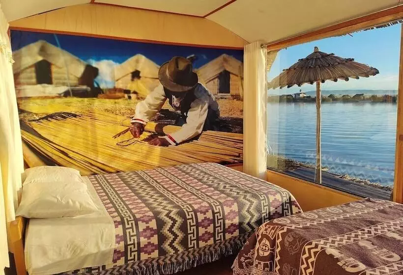 پانسیون Room In Lodge Uros Suma Jakaa Lodge Titicaca Experience