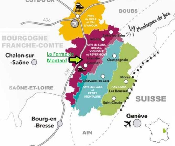 مبيت وإفطار La Ferme De Montard