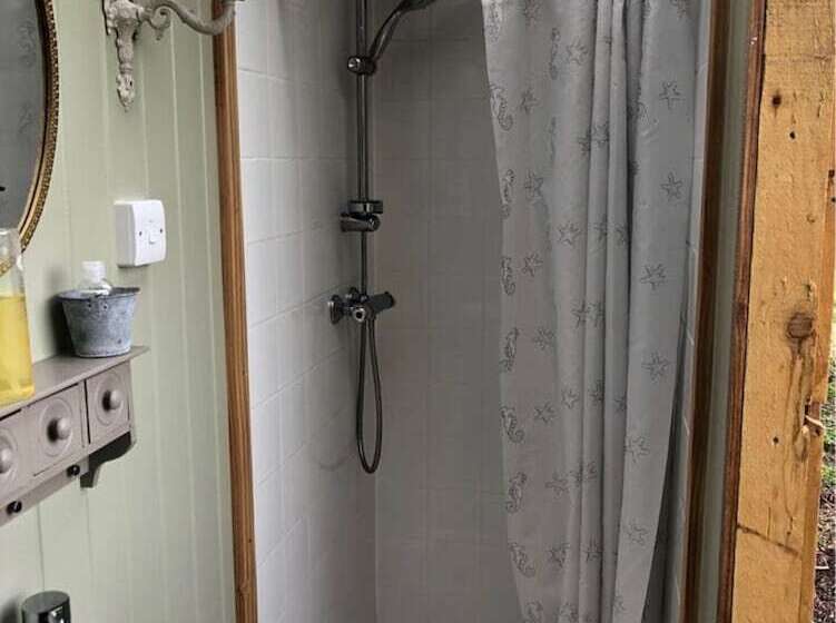 Charming Shepherds Hut With Wood Fired Hot Tub