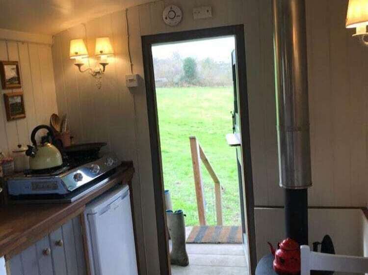 Charming Shepherds Hut With Wood Fired Hot Tub