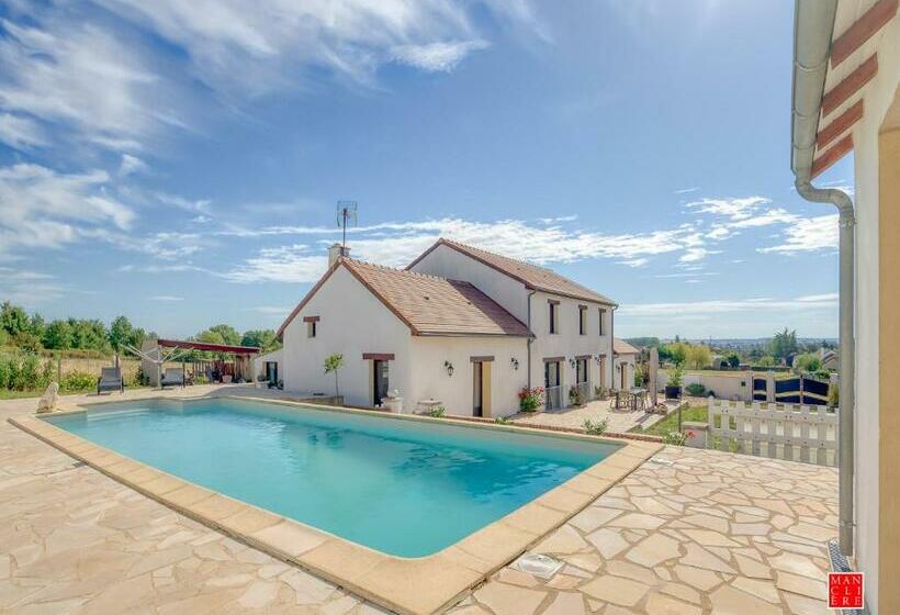 צימר Maison Blanche Piscine Et Petit Déjeuner