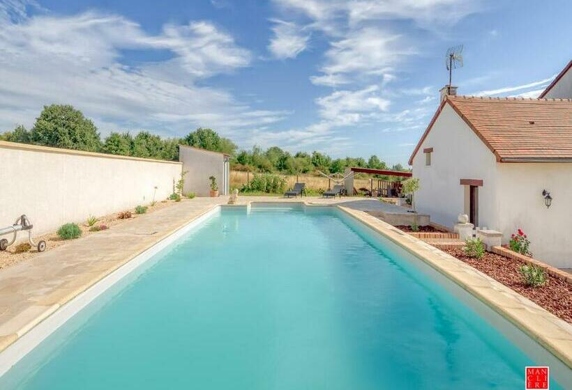 צימר Maison Blanche Piscine Et Petit Déjeuner