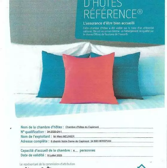 ベッドアンドブレックファースト Chambres D Hôtes Du Capimont