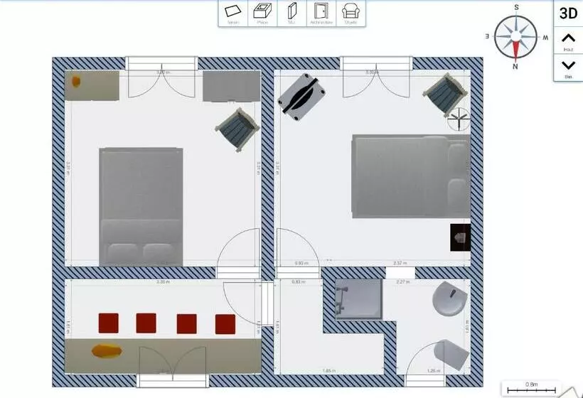 Aamiaismajoitus (B&B) Suite Familiale Du Bourgeau