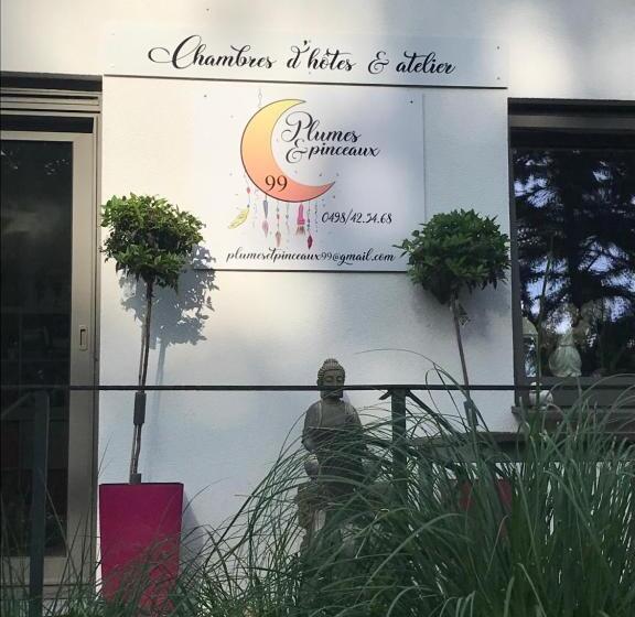 مبيت وإفطار Plumes Et Pinceaux