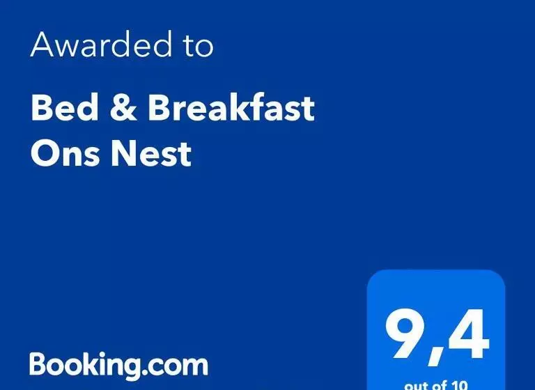 Bed & Breakfast Ons Nest