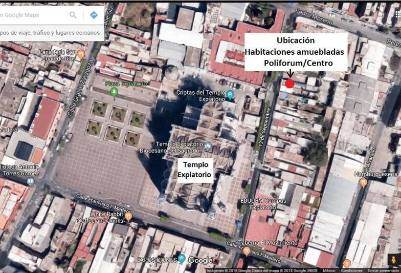 بنسيون Habitaciones Amuebladas. Poliforum/centro