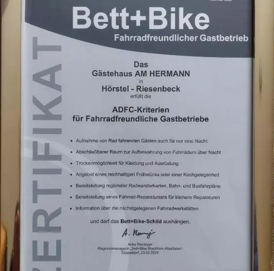 ペンション Gästehaus Am Hermann