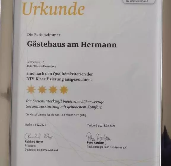 ペンション Gästehaus Am Hermann