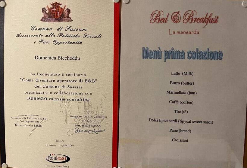 ベッドアンドブレックファースト La Mansarda