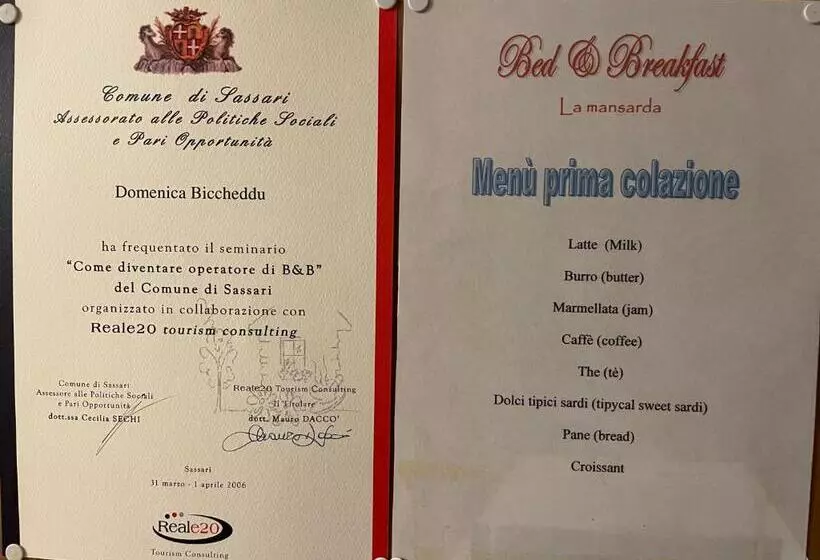 ベッドアンドブレックファースト La Mansarda