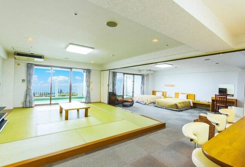 酒店 Kanehide Onna Marine View Palace