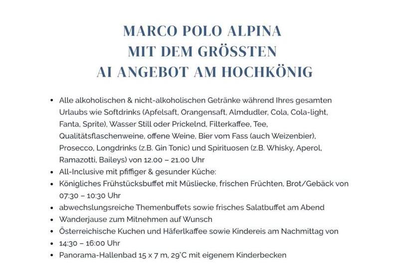 منتجع Marco Polo Alpina Familien & Sport