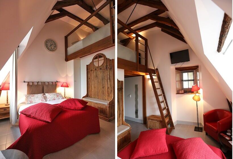 Отель Hôtel Restaurant Chambre Insolite Spa   Le Xii De Luynes