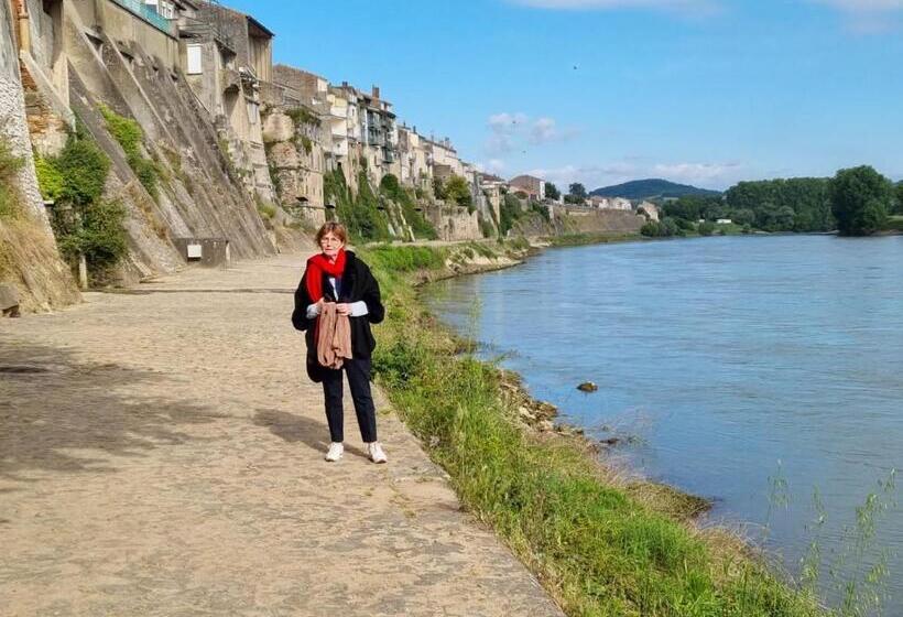 Отель Restaurant Côte Garonne Le Balcon Des Dames Tonneins Marmande Agen Chambres Climatisées