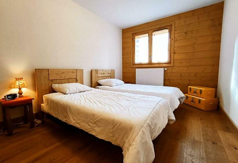 Appartement Cosy Avec Terrasse Et Parking Privé, Centre Village à 2 Pas Et Arrêt Ski Bus Proche Fr