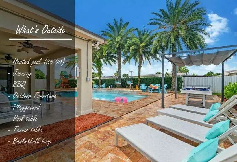 Oasis With Pool Spa Games 5br L21