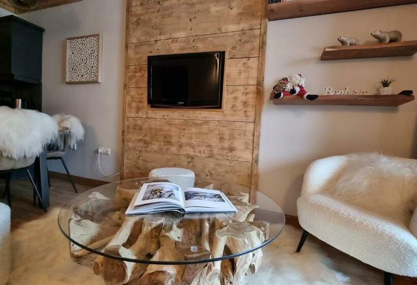 Arc 1950, Appartement Standing Dans Résidence 5 étoiles, Skis Aux Pieds,  4 6 Pers, Piscine Extérieu